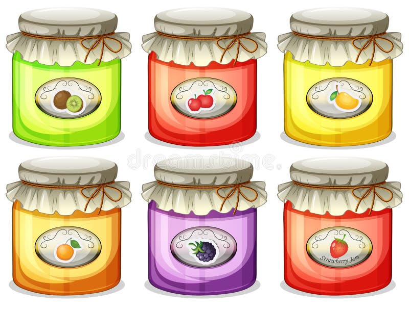Seis doces diferentes ilustração royalty free Seis doces diferentes ilustração royalty free