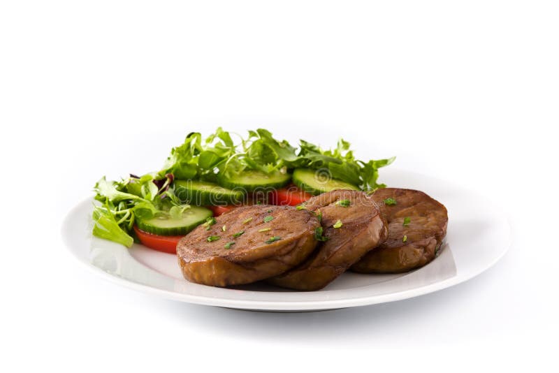 One Isolated Fake Red Apple and Real Apple with a Bite Taken Out of it