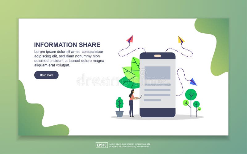 Seitenvorlage für den Informationsaustausch Modernes Flachdesign-Konzept für Web-Seiten-Design für Websites und mobile Websites E lizenzfreie abbildung Seitenvorlage für den Informationsaustausch Modernes Flachdesign-Konzept für Web-Seiten-Design für Websites und mobile Websites E lizenzfreie abbildung