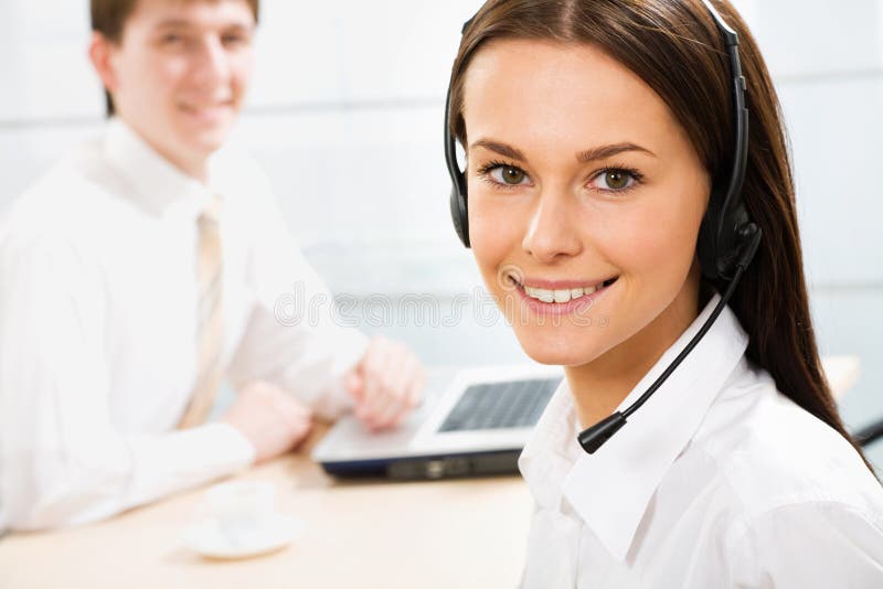 Sekretär/Telefon stockfotos Sekretär/Telefon stockfotos