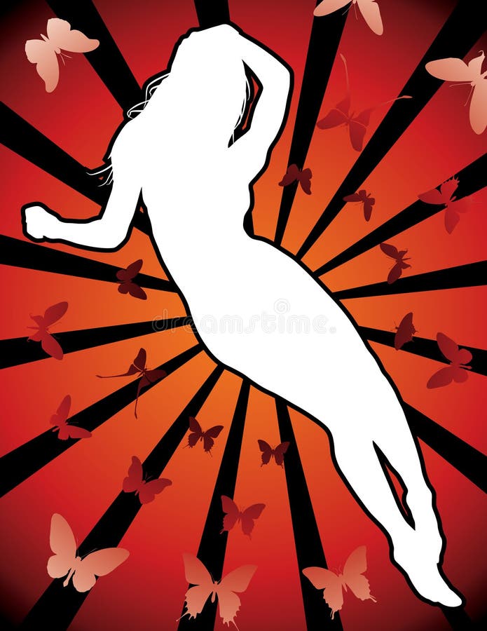 seksowna kobieta silhouet royalty ilustracja seksowna kobieta silhouet royalty ilustracja
