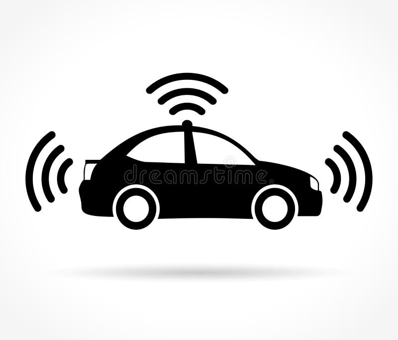 Selbst, der Auto-Ikone fährt lizenzfreie abbildung Selbst, der Auto-Ikone fährt lizenzfreie abbildung