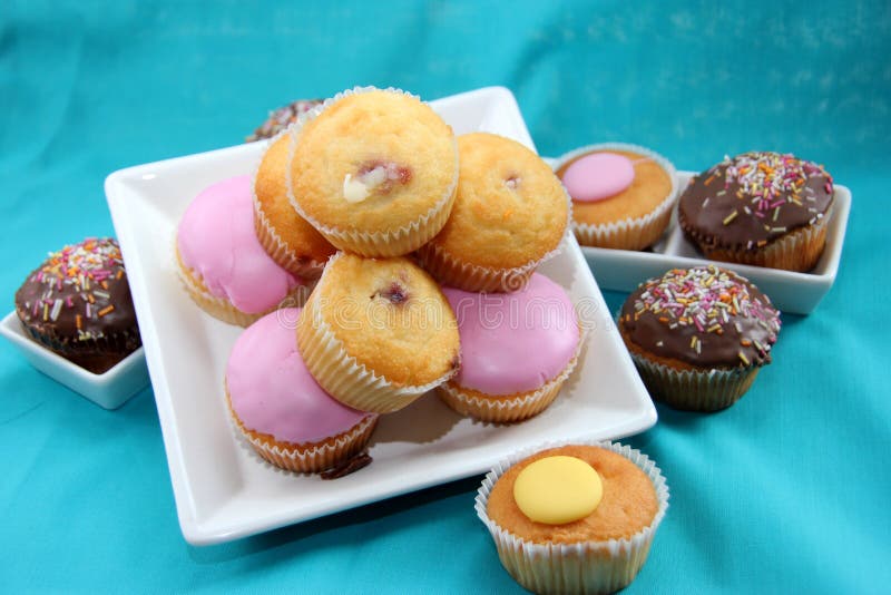 Selection of fairy cakes