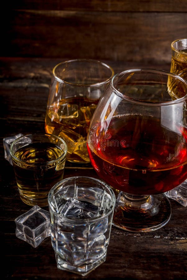 Selection of Hard Strong Alcoholic Drinks Stock Image Image of assorted, drinking 150122905