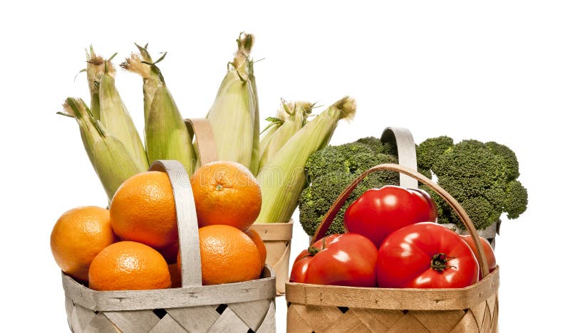 Selection Of Healty Fresh Fruits And Vegetables