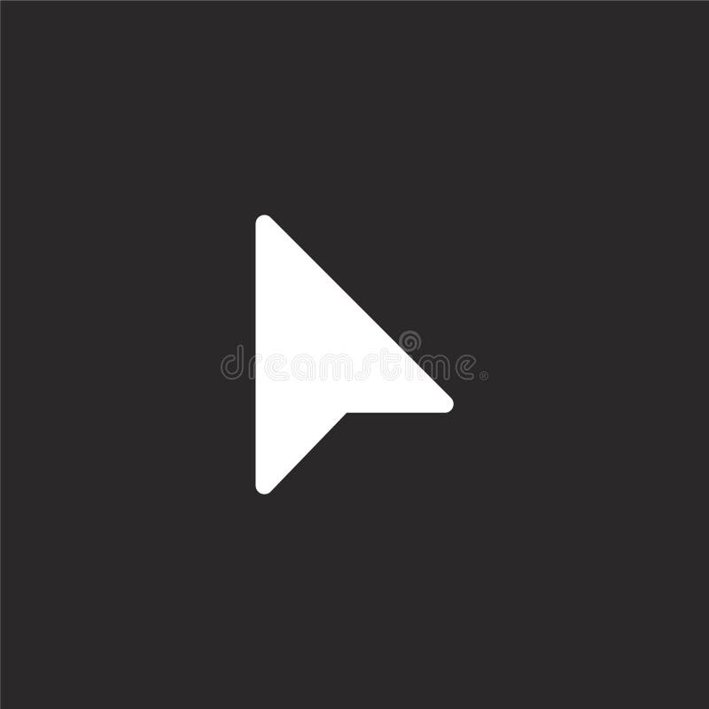 Selection icon. Filled selection icon for website design and mobile, app development. selection icon from filled selection and cursors collection isolated on black background