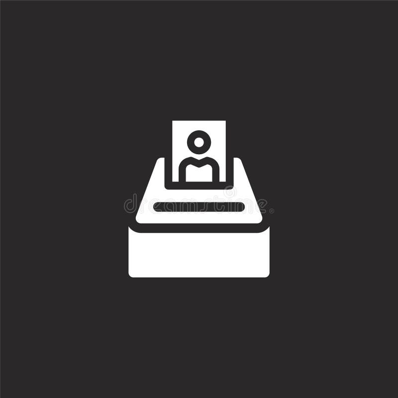 Selection icon. Filled selection icon for website design and mobile, app development. selection icon from filled filled management royalty free illustration