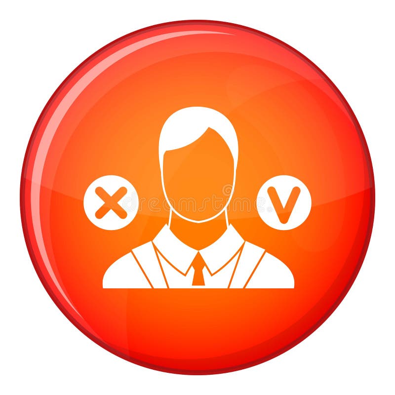 Selection icon, flat style stock illustration
