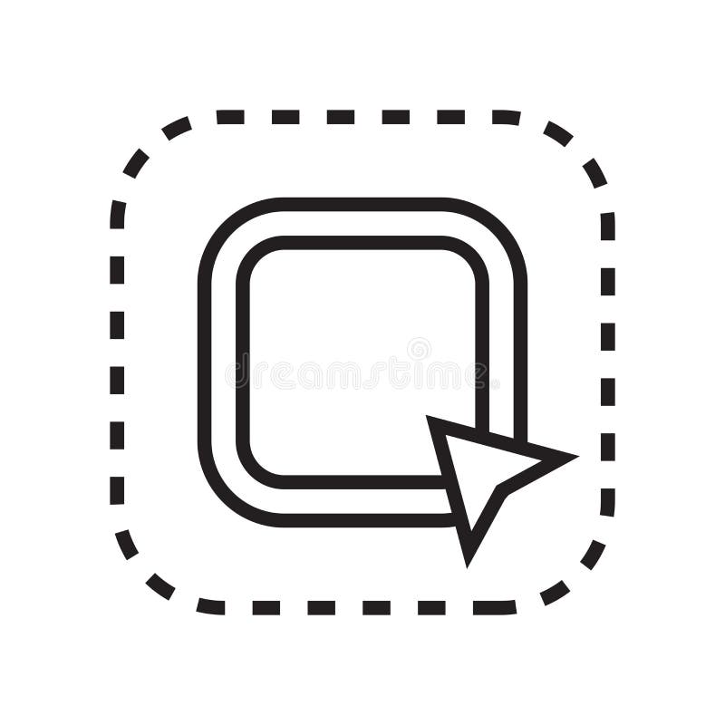 Selection icon vector sign and symbol isolated on white background, Selection logo concept royalty free illustration