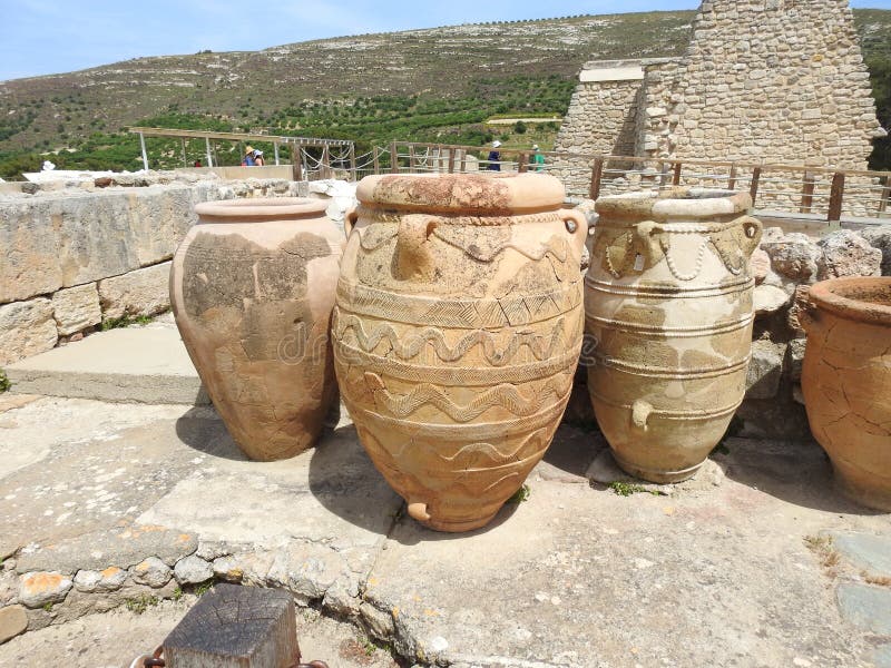 A Selection of Large Storage Pots Stock Photo Image of greek, ancient 162768258