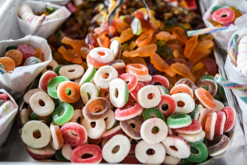 Green Sour Candy Rings stock photo. Image of gummy, pattern 10618476