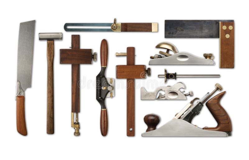 Selection of Carpentry Tools in Stock Image Image of music