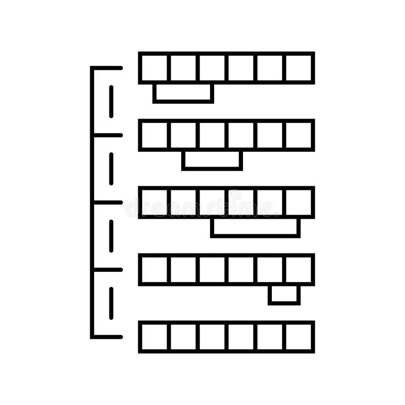 Selection sort algorithm line icon vector illustration royalty free illustration