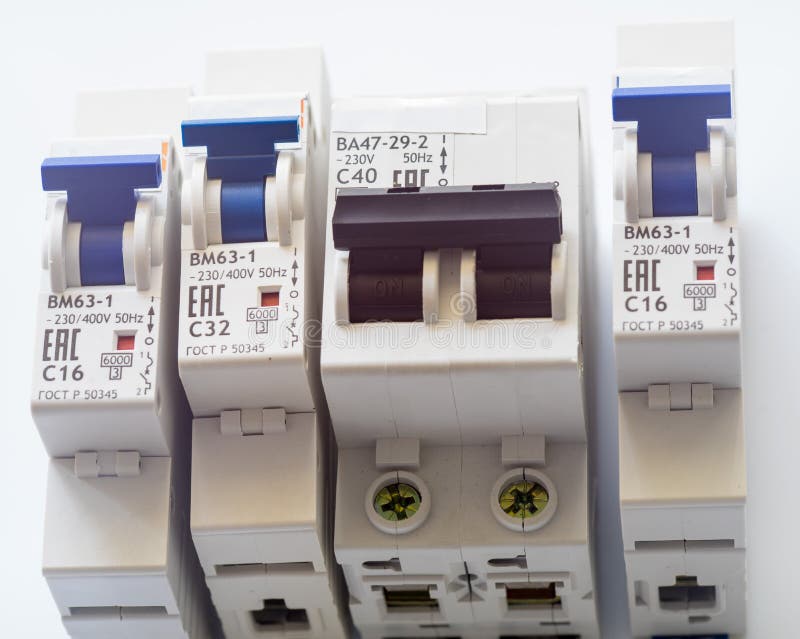 Selective Main Circuit Breaker Close Up