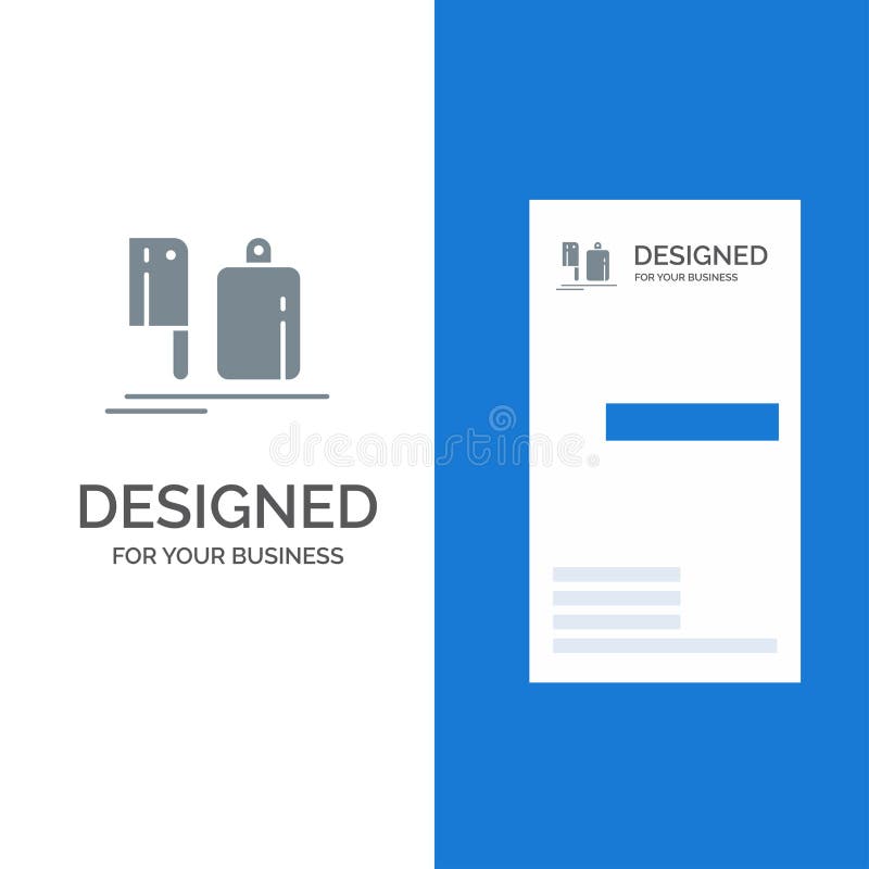 Selettore rotante, cucina, cuoco unico, preparazione, alimento Grey Logo Design e modello del biglietto da visita illustrazione di stock Selettore rotante, cucina, cuoco unico, preparazione, alimento Grey Logo Design e modello del biglietto da visita illustrazione di stock