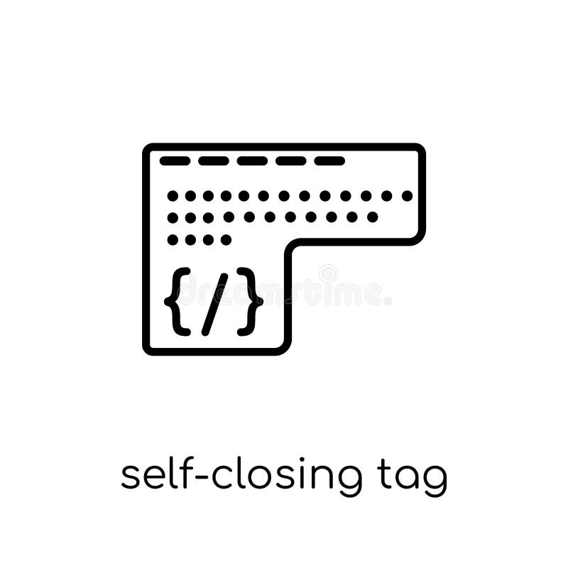 Self closing tags html. Close tag. Closing tag