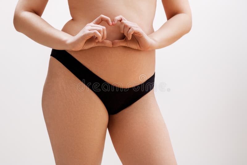 Young Woman Underwear Nice Body Shape Stock Photo 1611406570