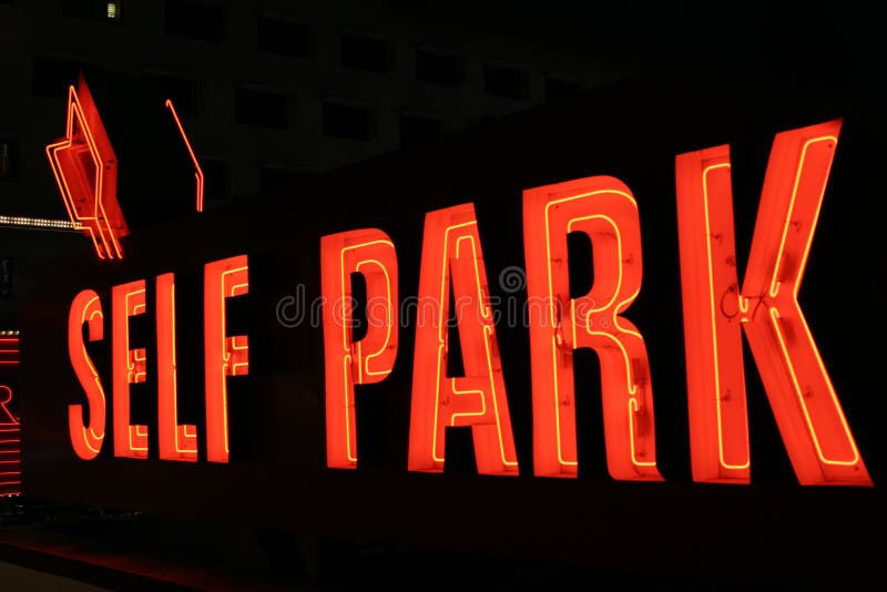 Self park neon lights