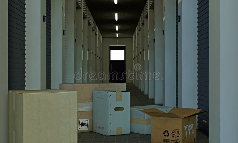 Self storage stock illustration