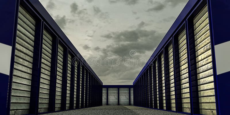 Self storage vector illustration