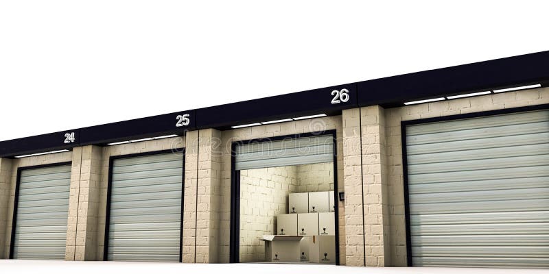 Self storage vector illustration