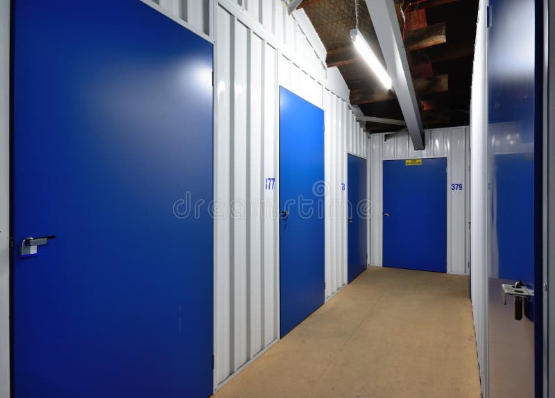 Self storage units stock image