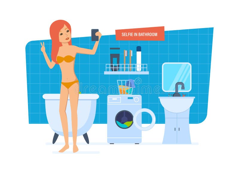 images Bathroom Selfie Background bathroom selfie stock illustrations