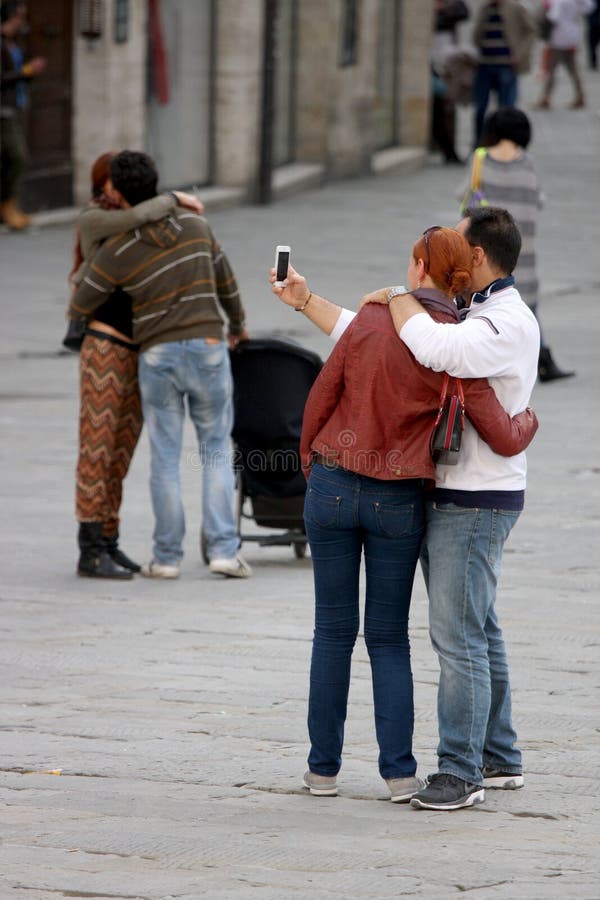 Selfie with love. Couples hugging stock photo Selfie with love. Couples hugging stock photo