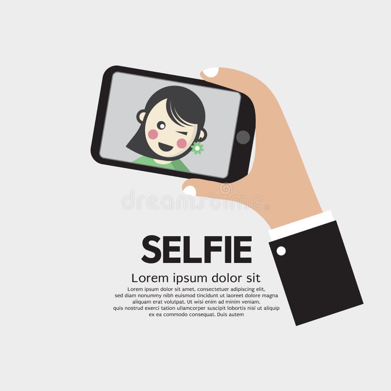 Selfie By Phone Lifestyle With Technology