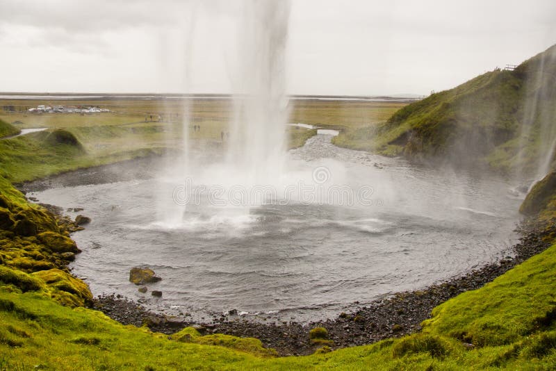 Seljalandsfoss Wasserfall - Island stockbild Seljalandsfoss Wasserfall - Island stockbild