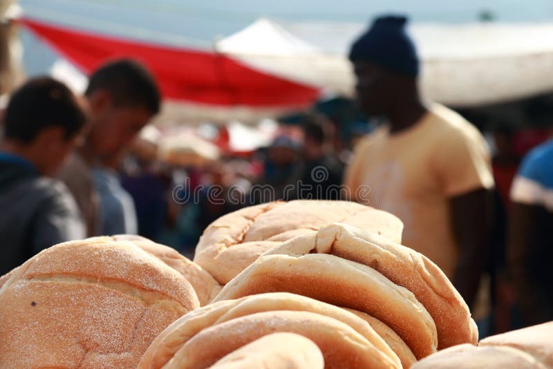 Selling Bread on the Market in Dordrecht, Netherlands Editorial Photo
