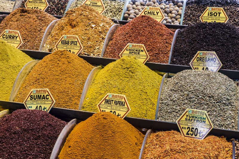 Selling Spices on Grand Bazaar Editorial Photo Image of selling