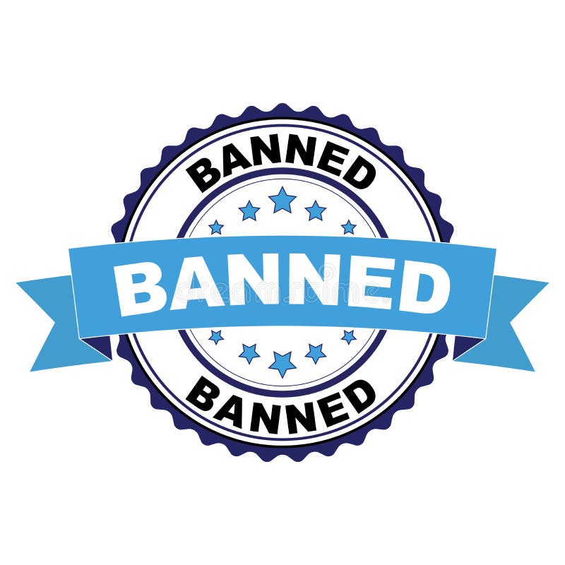 Sello de goma con concepto prohibido ilustración del vector Sello de goma con concepto prohibido ilustración del vector