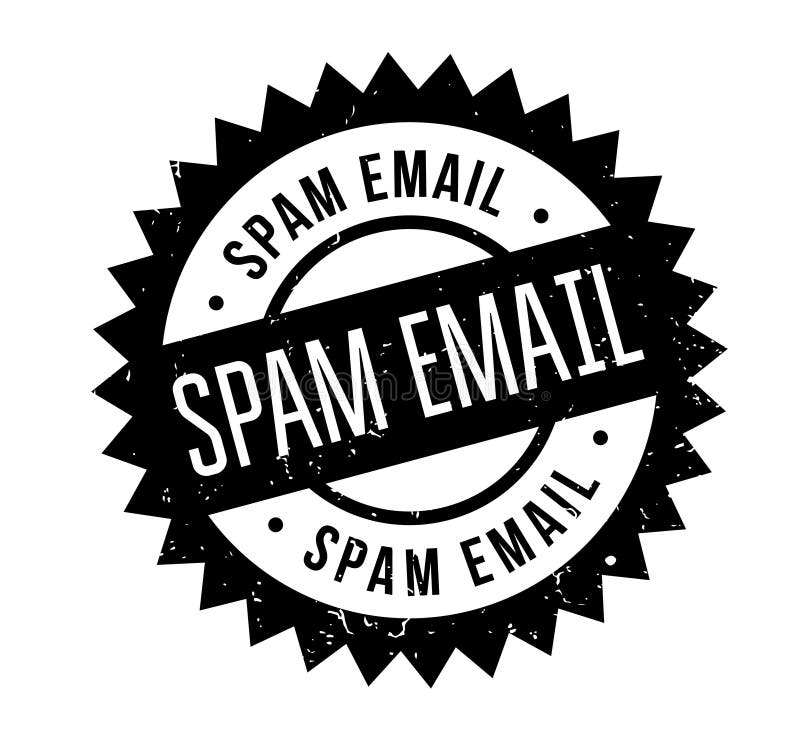 Sello de goma del correo electrónico del Spam stock de ilustración Sello de goma del correo electrónico del Spam stock de ilustración