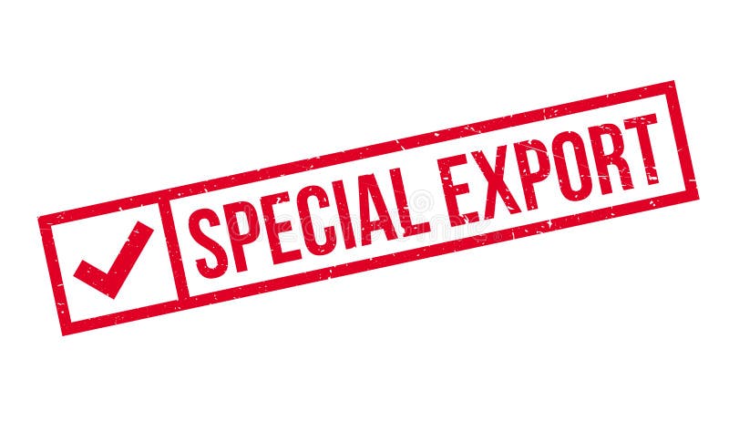 Sello de goma especial de la exportación libre illustration Sello de goma especial de la exportación libre illustration