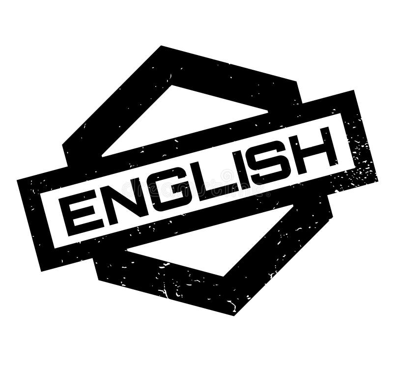 Sello de goma inglés stock de ilustración. Ilustración de inglés 84535907