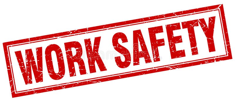 Sello de la seguridad del trabajo stock de ilustración Sello de la seguridad del trabajo stock de ilustración