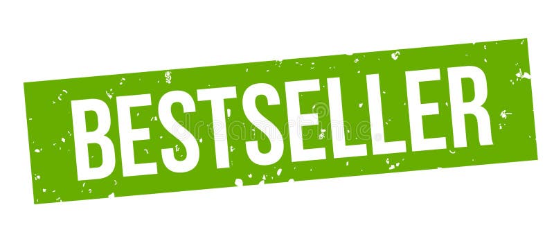 Sello del grunge del verde del cuadrado del bestseller libre illustration Sello del grunge del verde del cuadrado del bestseller libre illustration