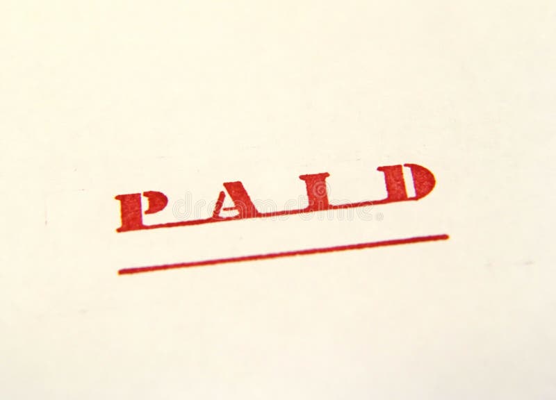 Sello pagado 2 imágenes de archivo libres de regalías Sello pagado 2 imágenes de archivo libres de regalías