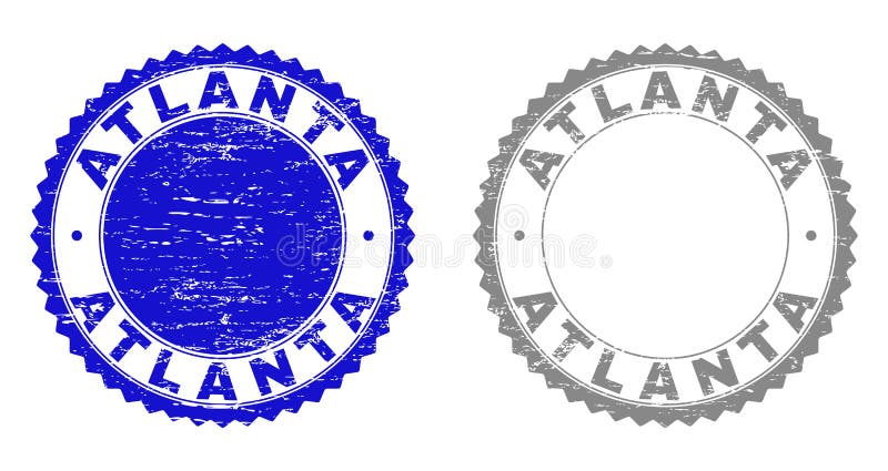 Sellos texturizados del sello del Grunge de ATLANTA libre illustration Sellos texturizados del sello del Grunge de ATLANTA libre illustration