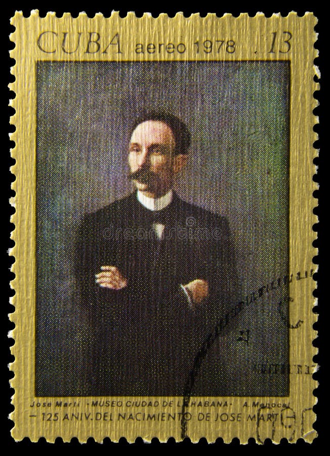 Selo postal da imagem - Jose Marti - A Menocal fotos de stock royalty free Selo postal da imagem - Jose Marti - A Menocal fotos de stock royalty free