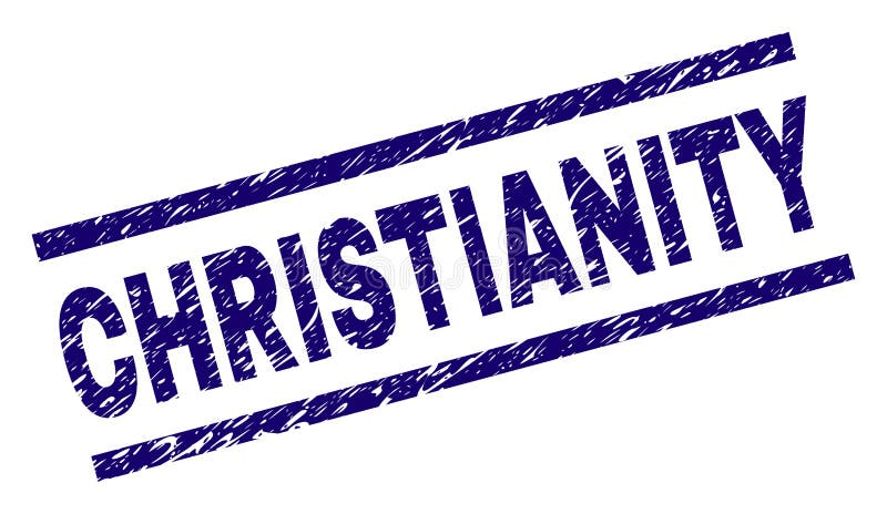 Selo Textured riscado do selo da CRISTANDADE ilustração royalty free