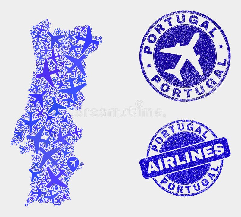 Portugal mapa imagem vetorial de Volina© 1173247