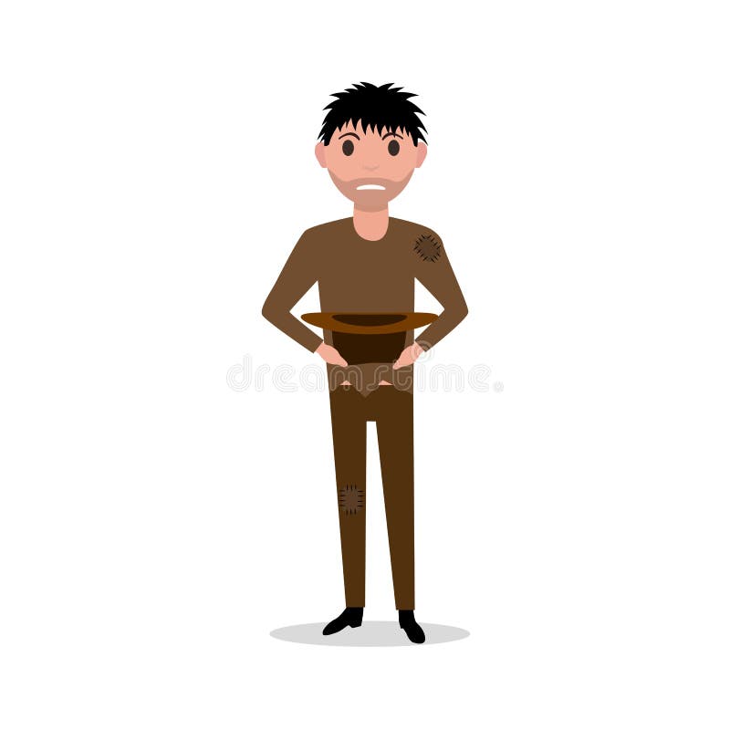 Sem abrigo indigentes sujos do mendigo do homem dos desenhos animados do vetor ilustração royalty free Sem abrigo indigentes sujos do mendigo do homem dos desenhos animados do vetor ilustração royalty free