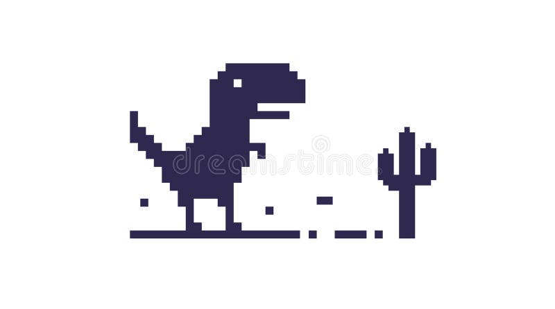 Nenhuma Ilustração Do Vetor De Jogo De Dinossauro Na Internet Ilustração do  Vetor - Ilustração de erro, cabo: 243743788