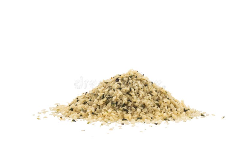 Sementes de cânhamo orgânicas descascadas foto de stock royalty free Sementes de cânhamo orgânicas descascadas foto de stock royalty free