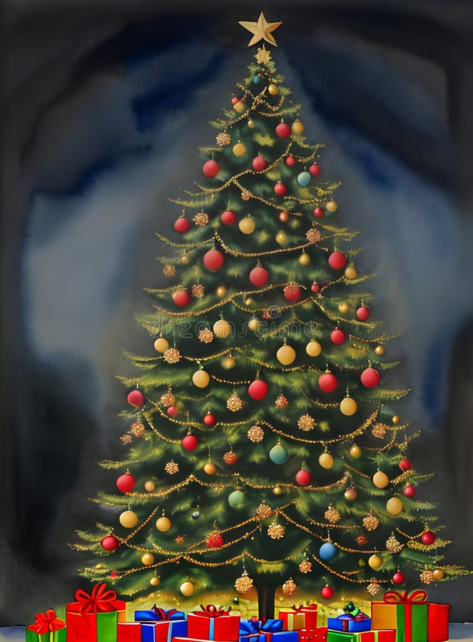 Semesterpine på distans visa sombervåt färg. stock illustrationer