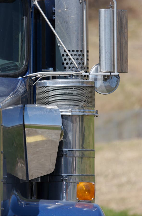Semi Truck Detail stock photo