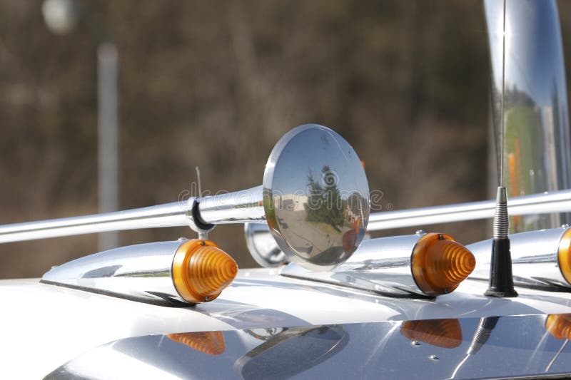 Semi Truck Detail royalty free stock image