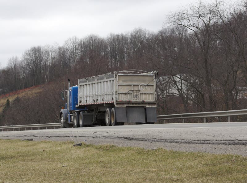 Semi Truck Dump Truck stock image